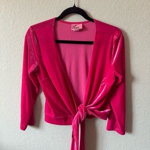 Wrap top Pink Velvet